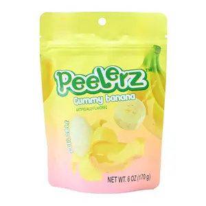 Amos Peelerz Gummy Banana 6oz Bag - Peel-Apart Fun & Delicious Banana Flavor - 1 Pack - 6 oz Net Weight - Tropical Treat for Snacking