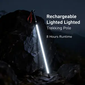 Sick LED Glow Trekking Poles for Night Hikers & Outdoor Explorers |   Ultra-Bright, Waterproof, Rechargeable Design for Safe Adventures, Camping, and Finding Your Way in the Dark
