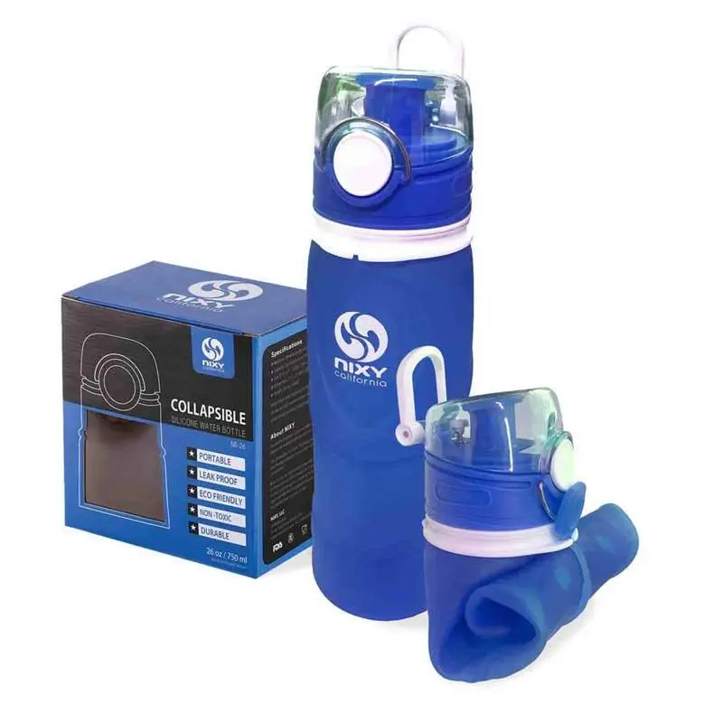 NIXY Collapsible Water Bottle - Portable and Reusable - Drinkware water bottle outdoor sport