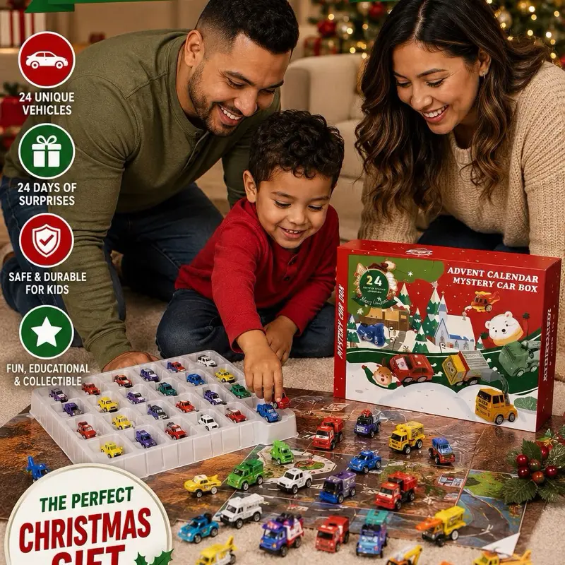 Play Car Advent Calendar, Classic Novelty Toy for Kids, Toys
