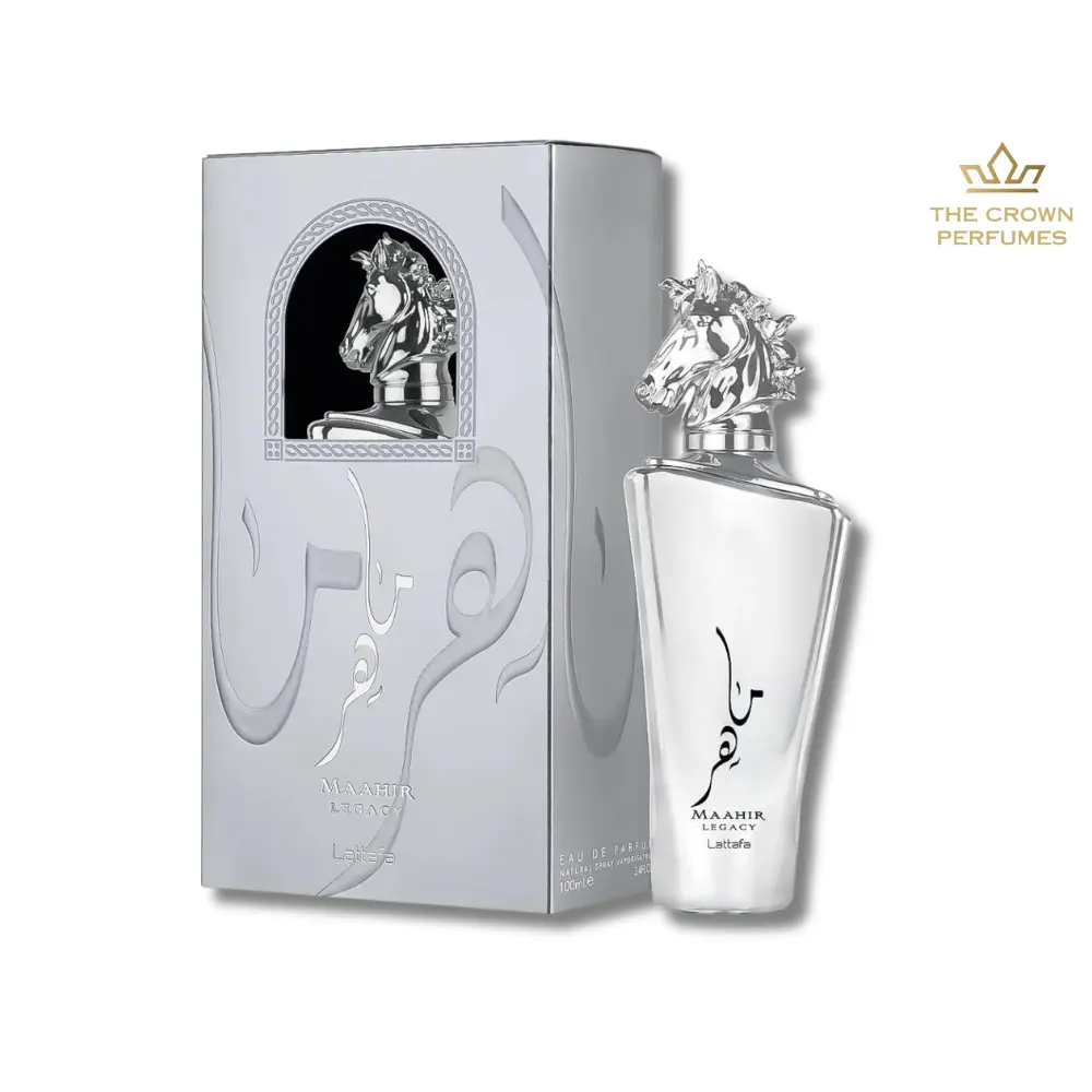 Lattafa Maahir Legacy Eau de Parfum for Men, Long-Lasting Aromatic Citrus Fragrance with Spicy and Woody Notes, Limited Edition Perfume, 100ml (3.4 oz), Scented Fragrance Perfume, Bold Passionate Fragrance