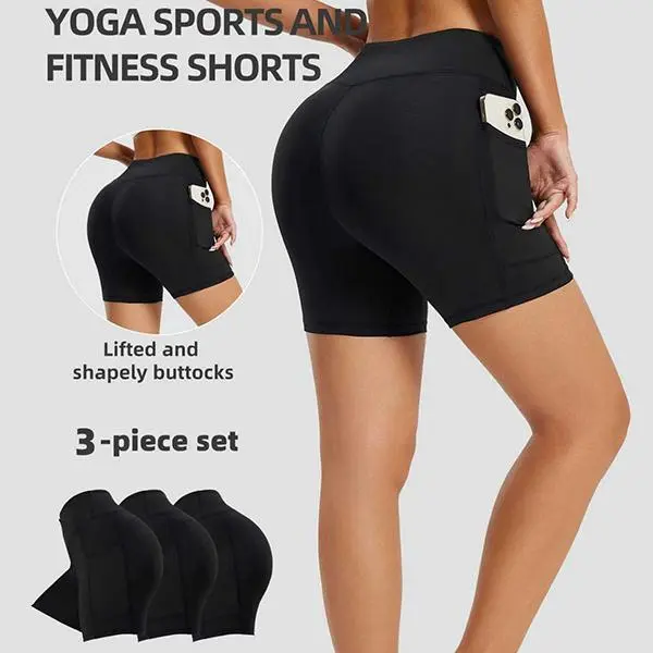 Women's Crossover Biker Shorts, V-High Waist Tummy Control & Smoothing, Soft Stretch with No Front Seam for Gym Fitness Workouts, Fitness Workout Shorts, Smoothing Shorts