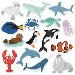 Sea Creature Stickers | Waterproof, Vinyl, Reusable