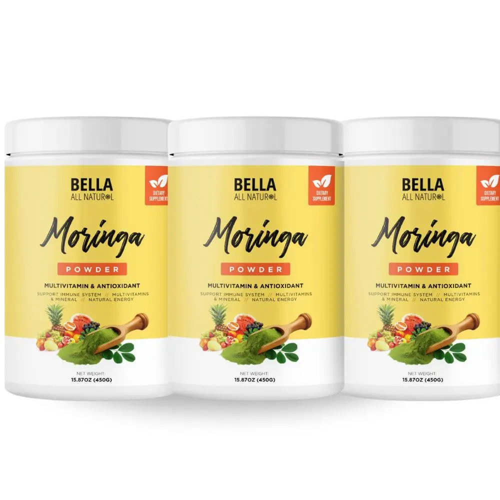 3 Pack Bella All Natural Moringa Powder
