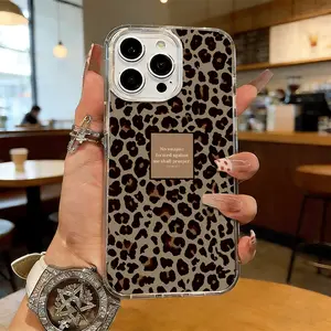 Brown Leopard Chic Magnetic MagSafe Snap Case for iPhone 17/16 Pro Max 15 Pro 14 13 12 Mini 11 XR XS Plus SE Shockproof Slim Protective Cover