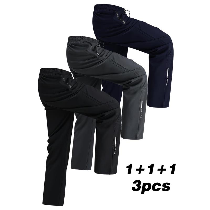 Loose new style sports sweatpants, casual men's pants, spring trendy black sports pants for men, buy one get two free