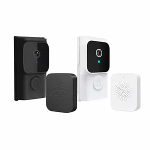 【2 Packs】 WiFi Video Doorbell Camera with Chime, 1080p Smart Video Doorbell, Wireless HD Camera, Infrared Night Vision, PIR AI Motion Detection, Remote 2-Way Audio Intercom, Tuya APP Live View, No Subscription Free Cloud Storage, for Home Office Apartment