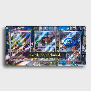 Bulbasaur Charmander Squirtle AR Extended Art Display for Pokemon Cards