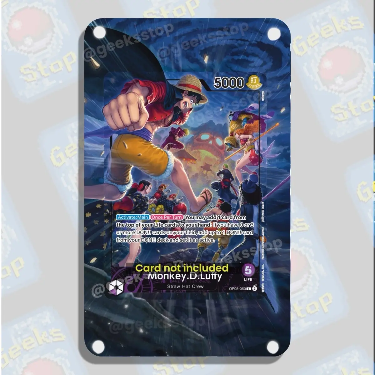 Luffy Magazine Exclusive Custom Display Extended Art Card Case for OP