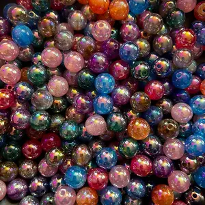 20 pcs 12mm UV resin glitter galaxy beads 20 pcs 12mm UV resin glitter galaxy beads