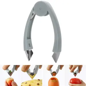 Fruit Peeler and Strawberry Huller - Pineapple Eye Remover Kitchen Tool, Essential Gadget for Effortless Fruit Preparation Does not apply