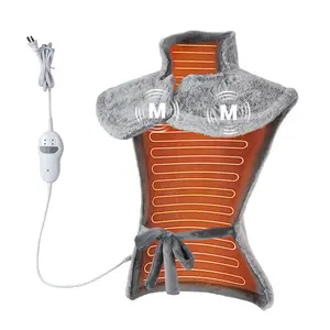 Garvee Neck Shoulder and Back Thermal Massage Pad, 24" X 35" Large Electric Heating Pad for Back Pain Relief with 3 Heat Levels, 4 D Settings