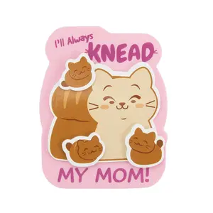 3 1/4" x 4 1/4" Always Knead Mom Cat Magnet Craft Kit - Makes 12