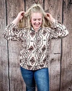 Sterling Kreek - Desert Sands Oversized Quarter Zip Pullover