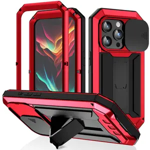 Magnetic Phone Case with Camera Lens Protector, Shockproof Phone Protective Cover, Phone Accessories Compatible with iPhone 15 14 13 12, Casing
