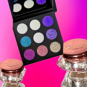 Critsa Cosmetics Bundle Palette Aurora Freedom with 2 Big Pigments - Colorful Eyeshadow Set for Makeup Enthusiasts