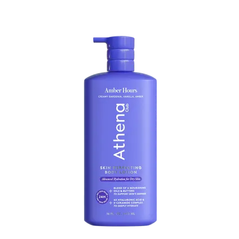 Amber Hours - Athena Club Skin Perfecting Body Lotion | 24-Hour Hydration | Fast-Absorbing | Strengthens Skin | Dermatologist Tested