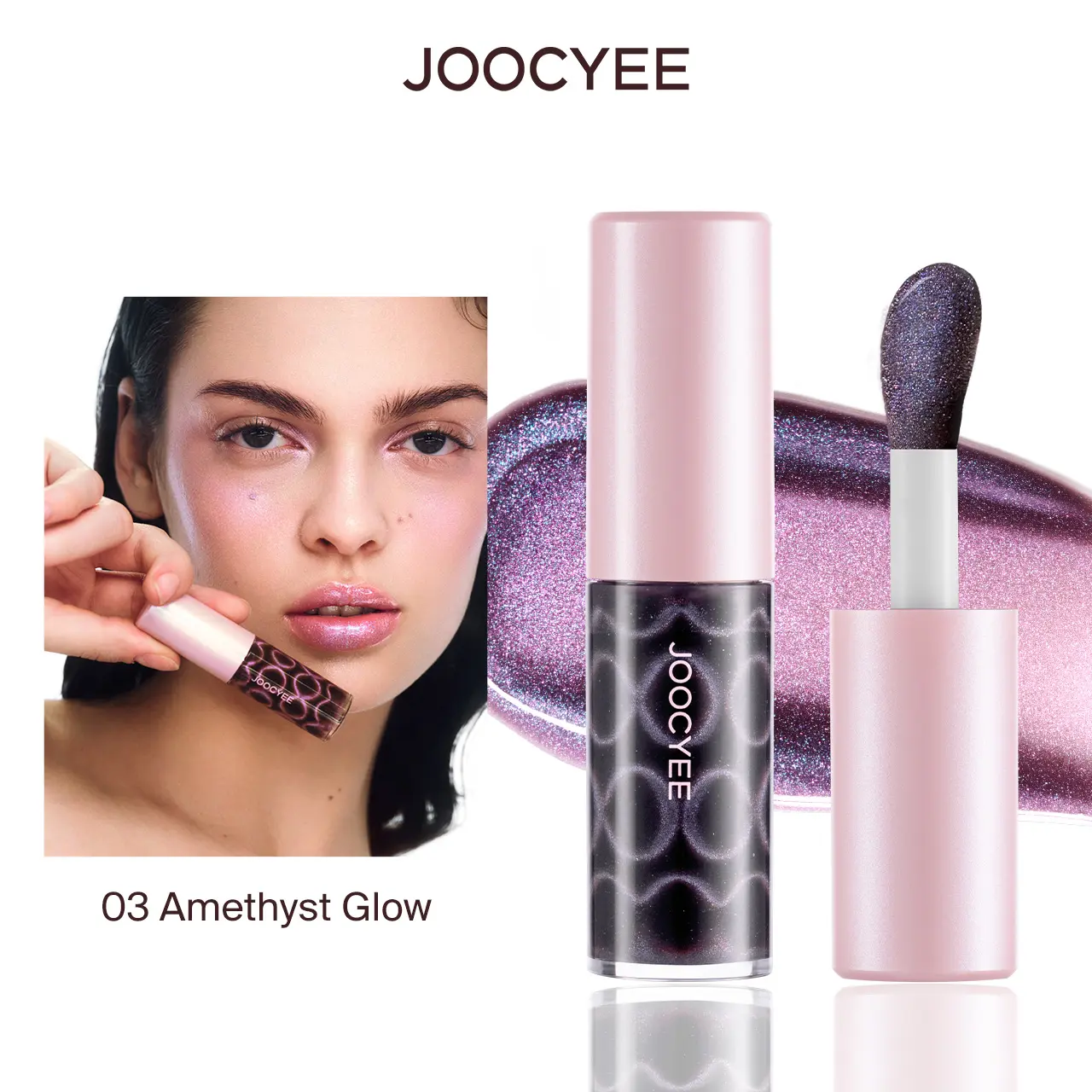 JOOCYEE MagneGlow Lip Gloss with Magnetic Cat-Eye Luster, Long-Lasting & Smudge-Proof Lip Care, Hypoallergenic Cosmetic, 0.21 oz, Single Item, Adults, Everyday Glam, 6G, Golden Hour Glow, Glam Style, All Skin, Chrome Makeup campingessentials, Glossy Lips,