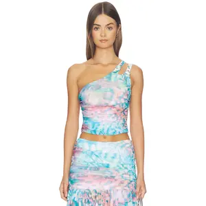 AFRM Phineas Top in Pastel Animal