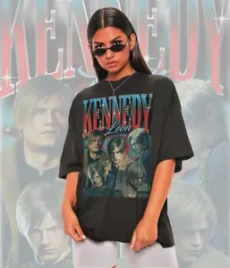 [Sale off up to 50%] Unisex Leon Kennedy Graphic Tee – Retro Style