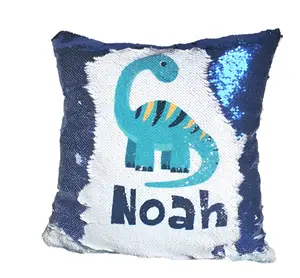 Custom Dinosaur Pillow - Sequin
