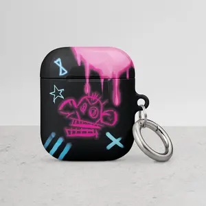 Jinx-Inspired Monkey Symbol AirPods Case Arcane & League of Legends Fans - Protective Case for Apple Wireless Earbuds