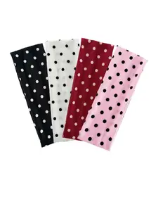 4pcs Women's Polka Dot Sports Headbands, Elastic Sweat-Wicking, Soft Breathable Fabric, Ideal for Dates, Vacations, Yoga, Running, Men's Headbands