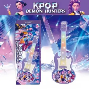 Kpop Demon Music Microphone Children's Toy with Light Microphone Can Play Songs Toy Halloween and Christmas gifts for children