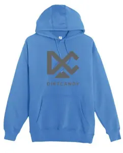 NEW- Mid-Weight Pullover Hoody, Royal w/ Steel Logos