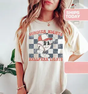 Baseball Game Day Tshirt, Baseball Shirt For Women, Sports Mom Shirt, Mothers Day Gift, Family Baseball Shirt, Oversized Tee