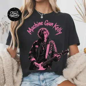 Machine Gun Kelly T-Shirt, MGK Rock Music Tee, Tickets to My Downfall Shirt, MGK Merch for Fans, Unisex Rock Band Graphic Shirt, Rock Style