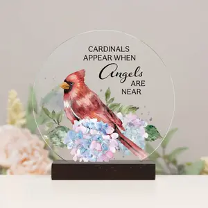 "Cardinals Appear" Round Sitter