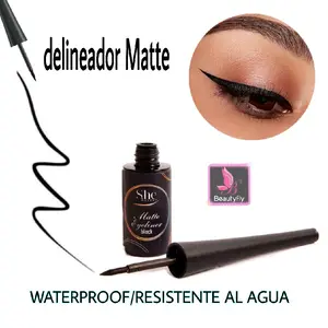 She Matte Eyeliner Liquid Fine Tip - Waterproof & Resistant to Water - Ideal for Everyday Makeup Use Long Lasting
