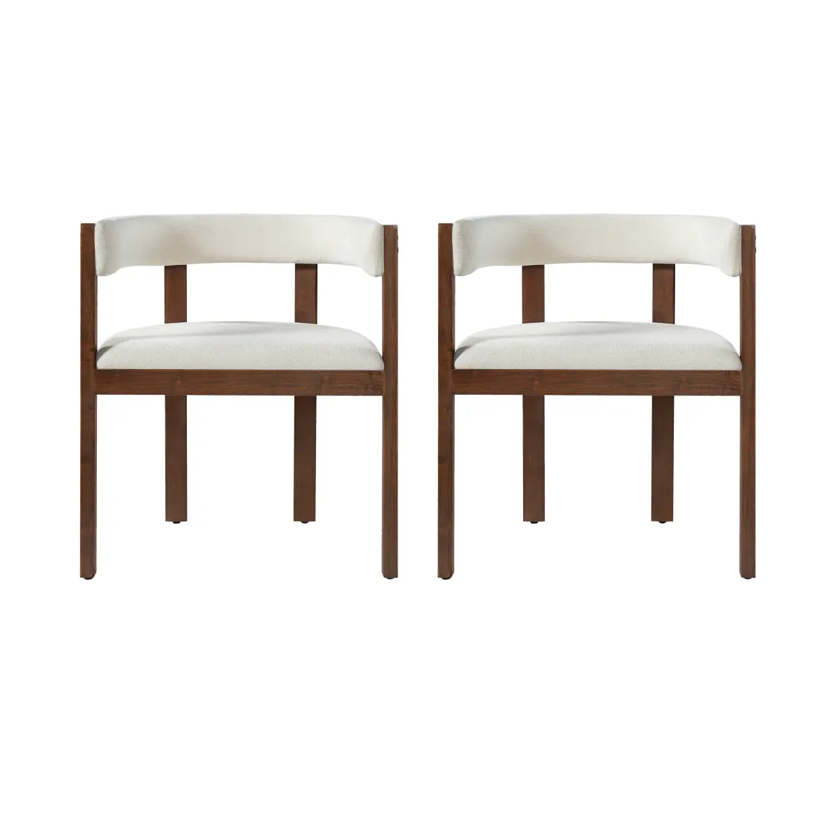 Dining Arm Chairs (Set of 2) - Indoor Furniture Dining Chairs with Polyester Blend, 24.25x21.00x28.00 in Size, 250lbs Weight Capacity, 44.88x26.77x12.20 in Packaging Dimensions
