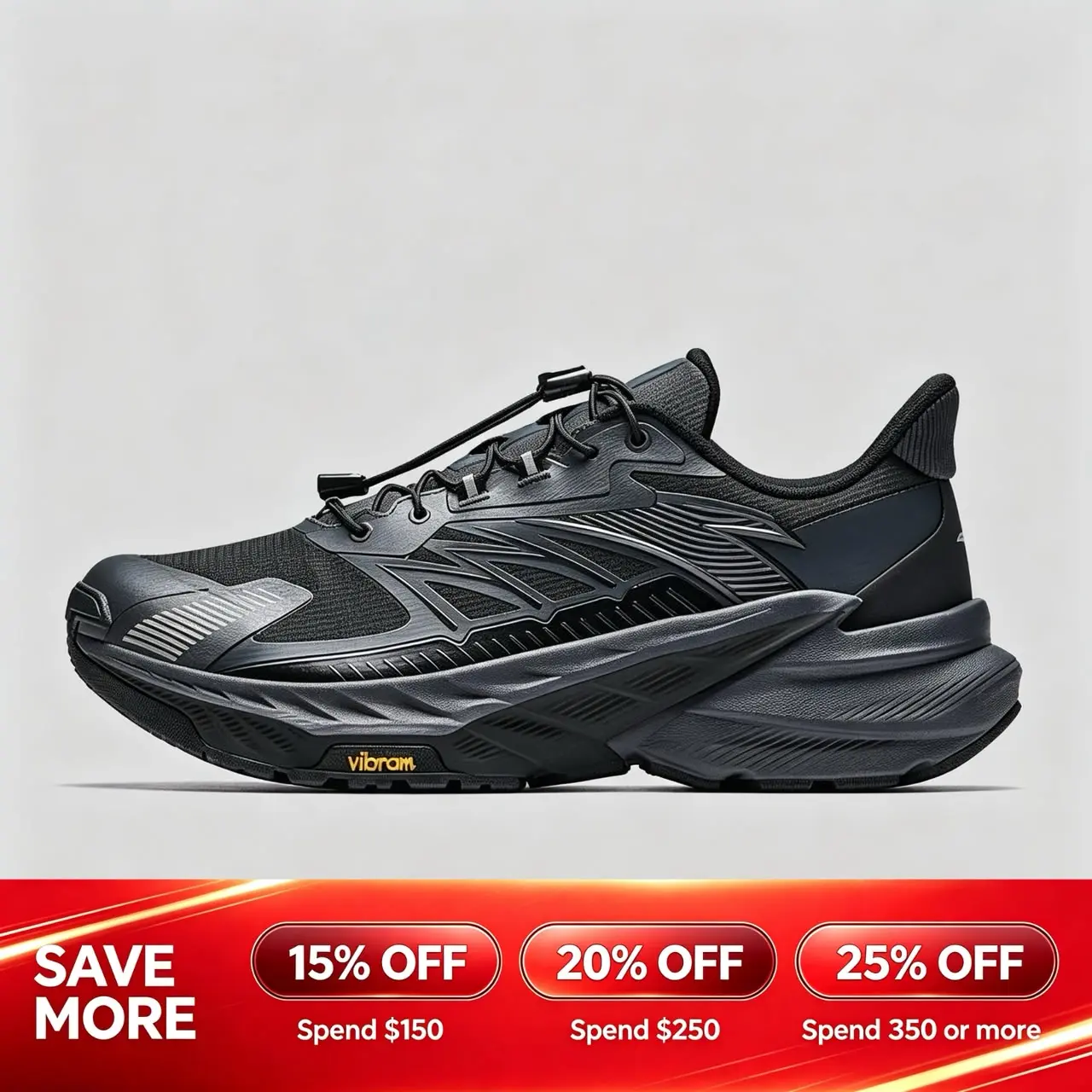 ANTA MEN EXPLORER Running Shoes Widefoot Rebound Absorption Outdoor Walking Sports Shoes
