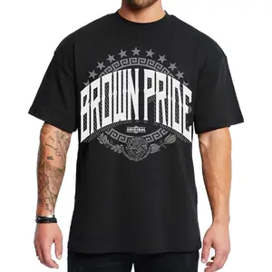 BROWN PRIDE ORGINAL Chicano Clothing Chicana Outfit Lowrider Style Chola Graphic Tee Hoodie Loose Fit Medium Heavy Cotton Blend True to Size for Men & Women S-5XL