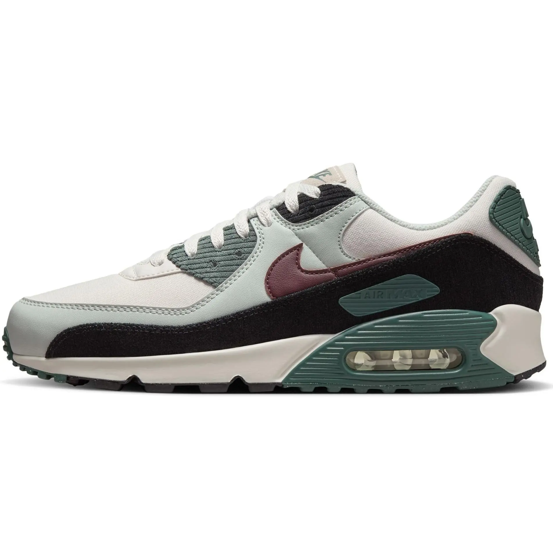 Men's Nike Air Max 90 PRM Phantom/Burgundy Crush (FV6059 001)