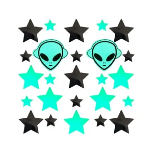 Neva Nude Glow Alien & Star Body Pasties