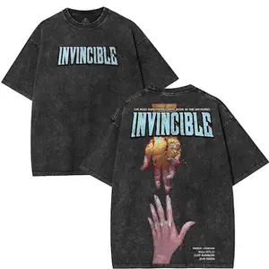 Invincible Mark Grayson x Atom Eve Washed Shirt, Comic Shirt, TV Show Shirt graphic tees Menswear Top