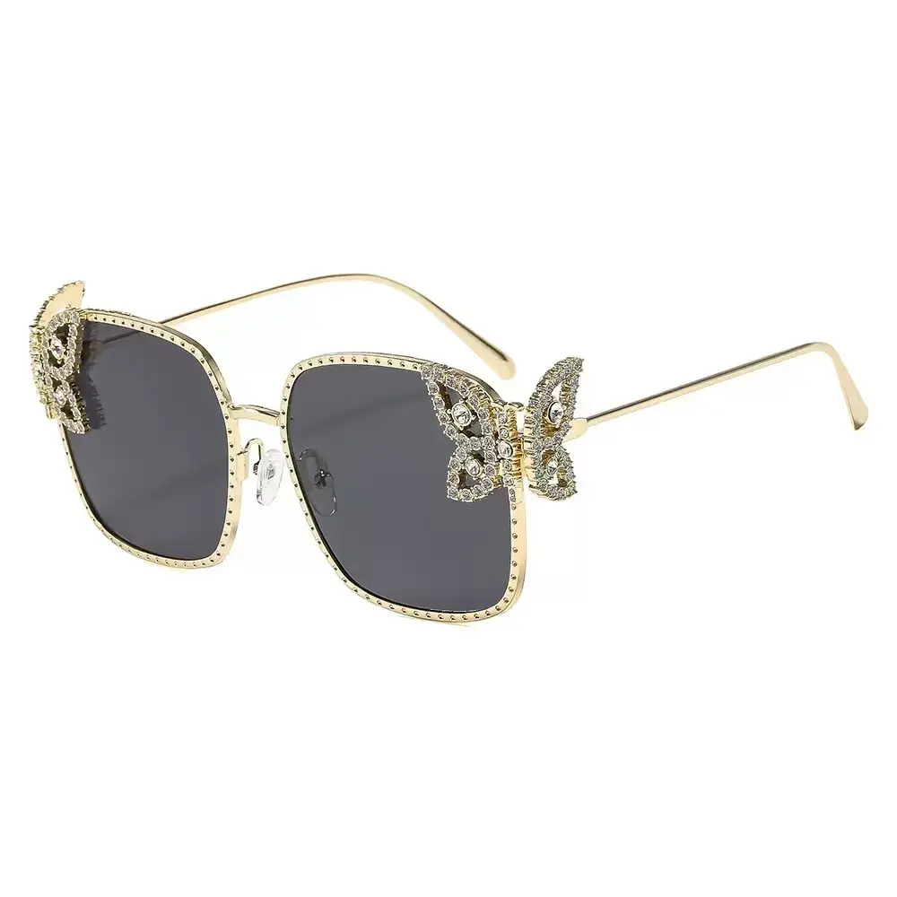 UV Protection Sunglasses New Arrival, Outdoor Sports & Travel Shades, Rhinestone Decor