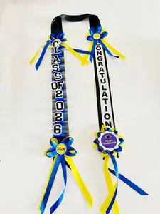 2026 Graduation Double Strand Braided Lei, Blue Classic for High School College Ceremony, Party Photo Prop, Graduation Season Gift