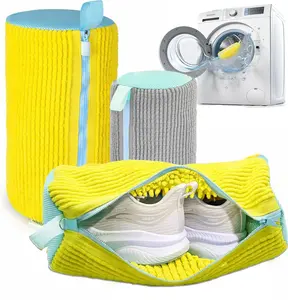 Shoe Washing Machine Bag Laundry Shoe Bag for Washer and Dryer - 2pc Reusable Shoe Cleaning Bag for Sneaker Tennis Shoes Unstain Cleaner Kit