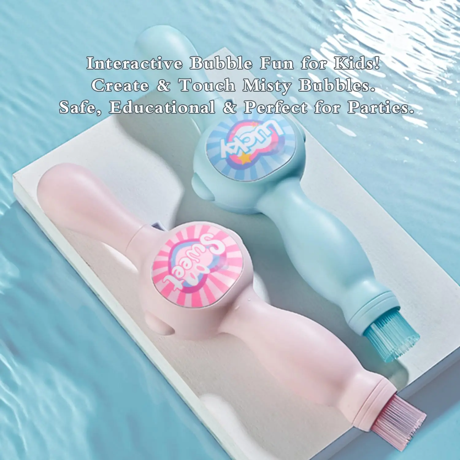 Handheld Colorful Smoke Fog Bubble Maker - Portable Device, Elastic Fog Wand, Interactive Magic Toy for Kids, Halloween Party Favor, Bubble Blower, Handheld Bubble Maker
