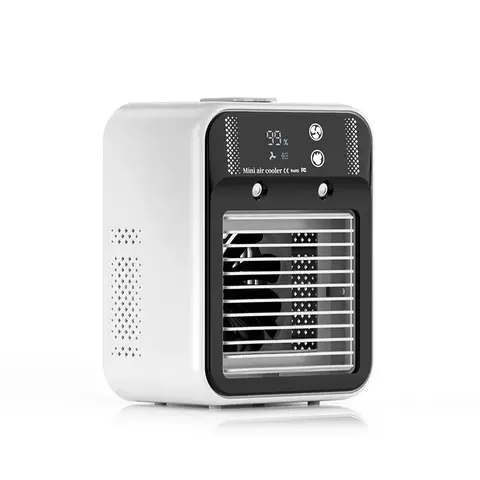 Portable Air Cooler Fan, Personal Cooling Fan with 2 Speeds and 2 Mist Modes, Rechargeable Air Cooler with 3000mAh Battery, Quiet Fan for Room, Car, Office and Outdoor Use