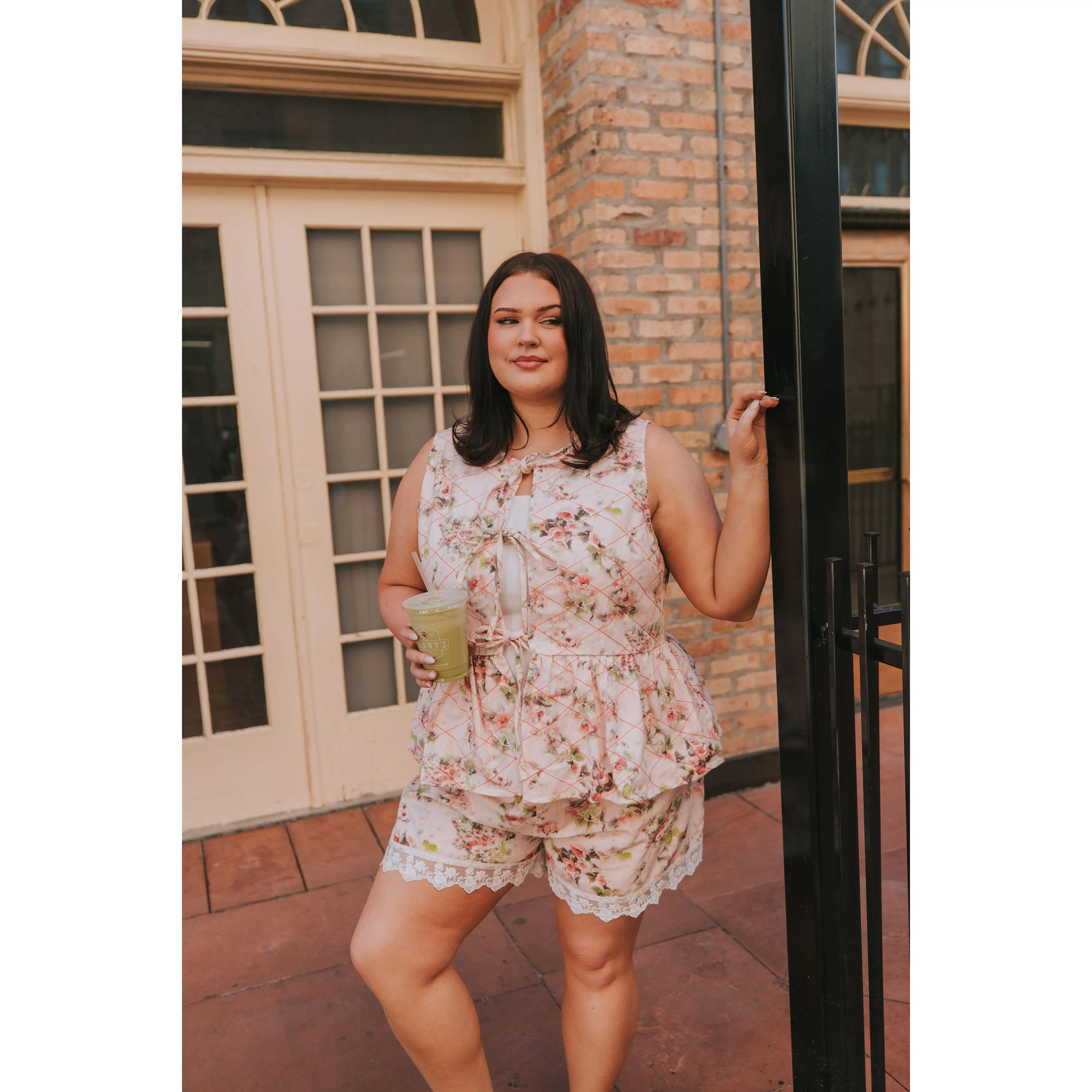 PLUS Kindest Regards Top - Women's Plus-Size Pink Sleeveless Floral Print Vest Tank Top Comfortable, Casual, Lightweight top