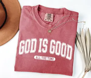 Comfort Colors God Is Good All The Time Shirt, Christian Christmas Shirt, Church Shirt, Religious Shirt, Jesus Lover Shirt, Nativity Scene Womenswear