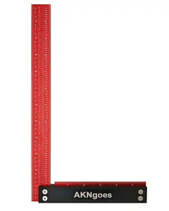 Heavy Duty 12" Precision Framing Square - Anti-Warp Aluminum Woodworking L Ruler, Ultra-Accurate 90-Degree Layout Tool for Carpenters & DIY