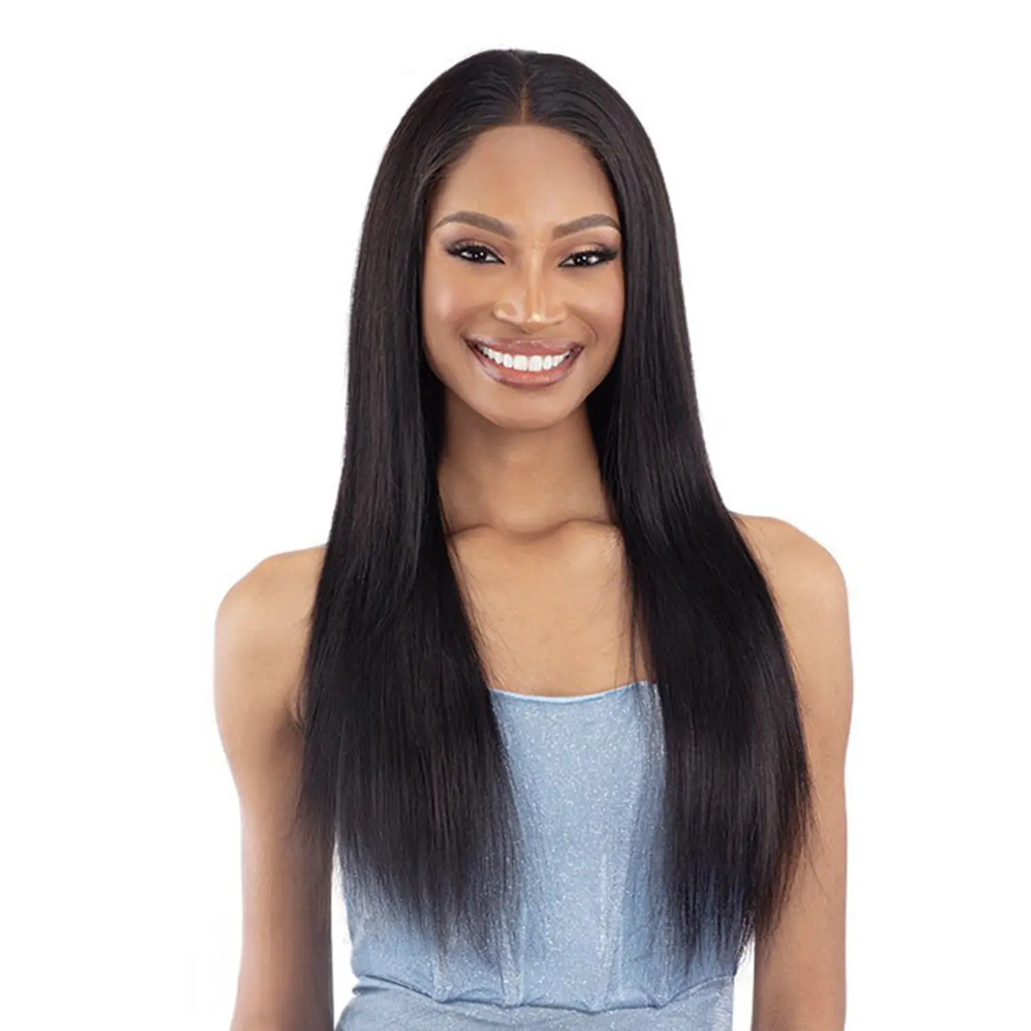 Shake-N-Go Virgin Remy Hair HD Soft Lace Frontal Wig Glossy Glueless 13X4 Straight 24"