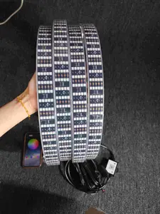 Five Rows Brightest 17.5" 5-ROW Wheel Rim Ring Light IP68 CHASING illuminated Symphony Tire for Car Truck SUV Pickup Wheel Lights Led Backlights