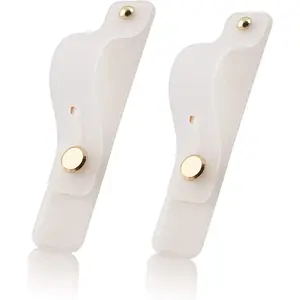 Removable and  Cell Phone Grip Strap,  Telescopic Finger Kickstand Bracket Universal  Phone Holder Stand and Portable Finger Loop for  Smartphones Case (White)